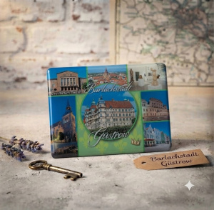 Magnet „Bildcollage Barlachstadt Güstrow Krone“