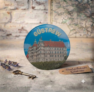 Runder Magnet „Güstrower Schloss“